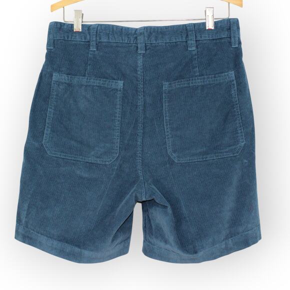 BOAST USA Mens 30 Patch Pocket Corduroy Short Blue NWT 6.5" Inseam - Picture 2 of 6
